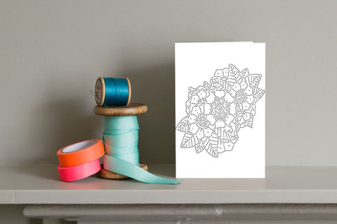 Flower Rhinestone Template SVG Ethnic Touch 