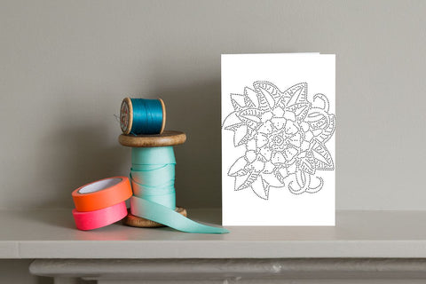 Flower Rhinestone Template SVG Ethnic Touch 