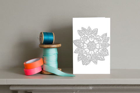 Flower Rhinestone Template SVG Ethnic Touch 