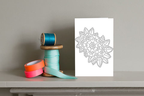 Flower Rhinestone Template SVG Ethnic Touch 