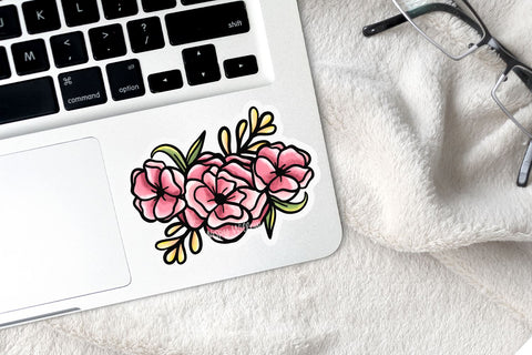Flower Stickers PNG Sublimation Wispy Willow Designs 