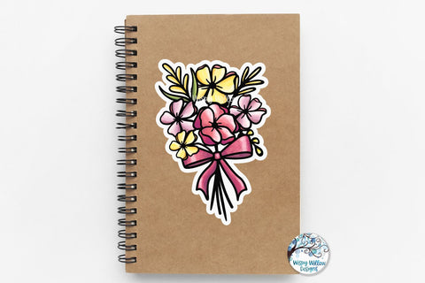 Flower Stickers PNG Sublimation Wispy Willow Designs 
