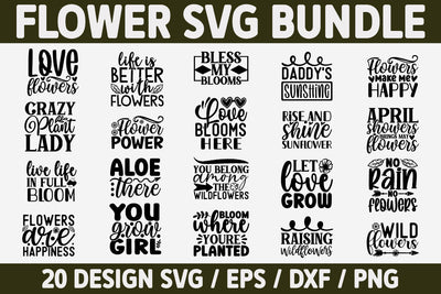 Flower SVG Bundle Cut File SVG akazaddesign 