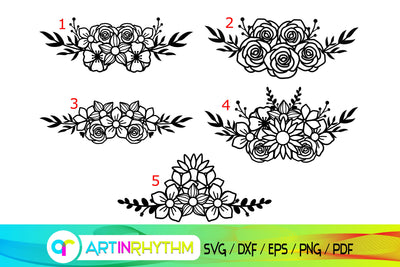 flower svg bundle, floral svg SVG Artinrhythm shop 