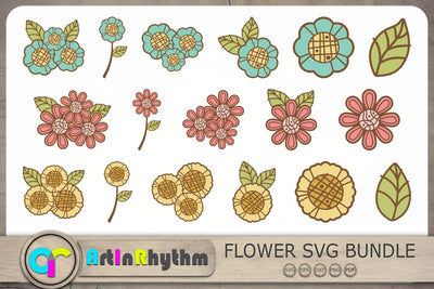 Flower Svg Bundle, Flowers Svg, Floral Svg, Flower Cliparts SVG Artinrhythm shop 