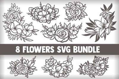Flower SVG Bundle, rose svg, flowers svg, bouquet svg, floral svg, leaf svg, leaves svg, wreath svg, svg designs, svg files for cricut, png SVG James 