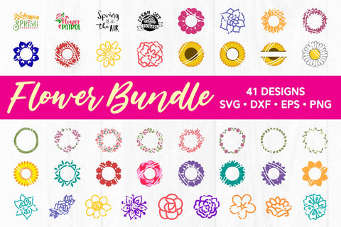 Flower SVG Bundle SVG SavanasDesign 