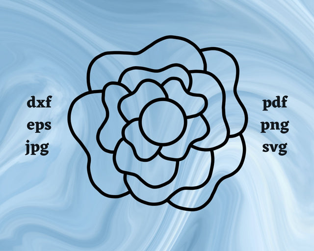 Flower SVG Cut File SVG Northern Light SVG 