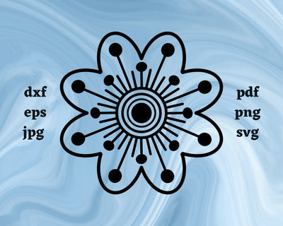Flower SVG Cut File SVG Northern Light SVG 