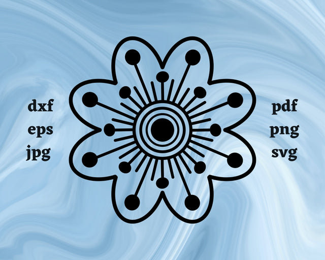 Flower SVG Cut File SVG Northern Light SVG 