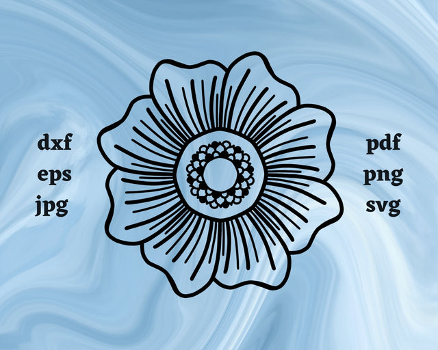 Flower SVG Cut File SVG Northern Light SVG 