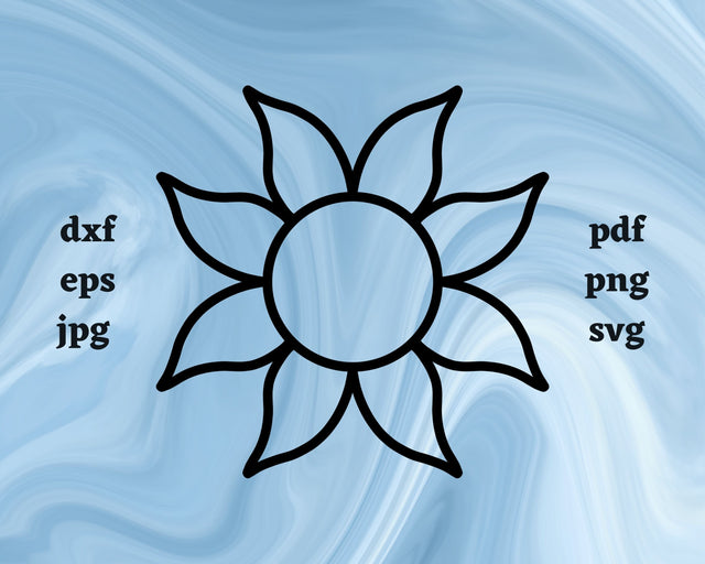 Flower SVG Cut File SVG Northern Light SVG 