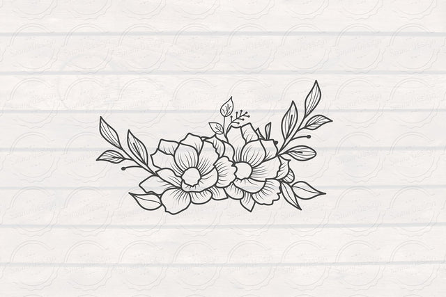 Flower SVG Cut File SVG SmmrDesign 