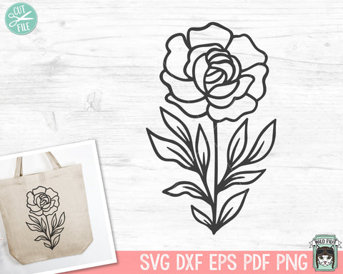 Flower SVG Cut Files, Floral SVG Cut File, Rose SVG, Flower png, Floral png, Floral Clipart, Flower Clipart, Flower Vector, Floral Vector SVG Wild Pilot 