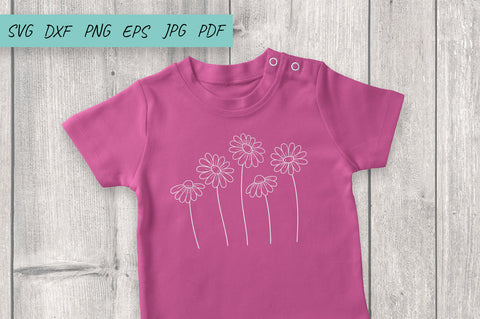 Flower SVG, Daisy SVG, wildflowers SVG, Cute flowers SVG Irina Ostapenko 