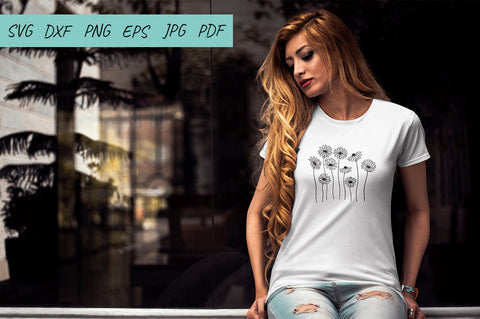 Flower svg, Daisy svg, wildflowers svg, Cute flowers SVG Irina Ostapenko 