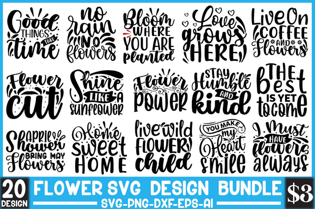 Flower Svg Design Bundle SVG SVGista 
