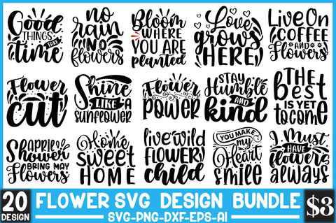 Flower Svg Design Bundle SVG SVGista 