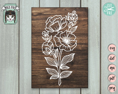 Flower SVG File, Bouquet SVG File, Bouquet Of Flowers SVG, Flower Cut Files, Flower Clipart, Flower Bouquet SVG, Floral Bouquet SVG, Wedding SVG SVG Wild Pilot 