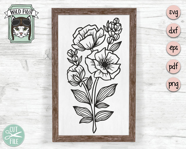 Flower SVG File, Bouquet SVG File, Bouquet Of Flowers SVG, Flower Cut Files, Flower Clipart, Flower Bouquet SVG, Floral Bouquet SVG, Wedding SVG SVG Wild Pilot 