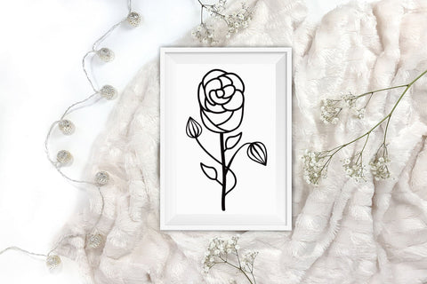 Flower SVG File | Rose SVG | Floral Clipart SVG CraftLabSVG 