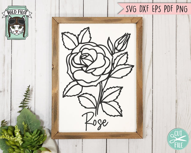 Flower SVG Files, Floral SVG File, Flower Cut Files, Flower Bouquet SVG File, Floral Bouquet SVG, Rose SVG File, Botanical Illustrations SVG SVG Wild Pilot 