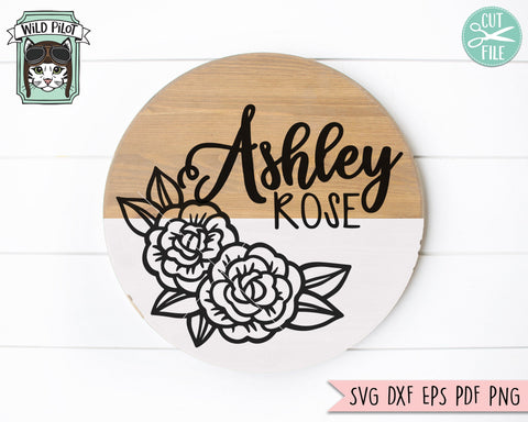 Flower Svg Files, Flower Border SVG Cut File, Floral SVG File, Flower Cut File, Flower Border Frame SVG, Floral Cut File, Rose SVG File, Peony SVG SVG Wild Pilot 