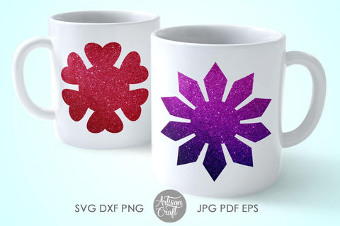 Flower SVG files, flower shapes SVG Artisan Craft SVG 