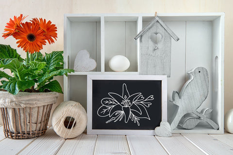 Flower svg, floral svg, flower bundle, flower outline SVG Digital Rainbow Shop 