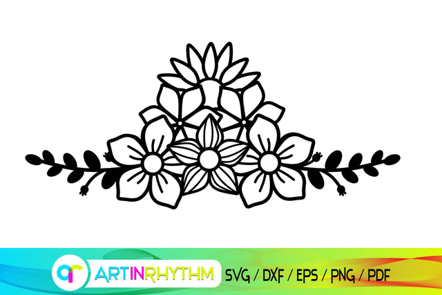flower svg, floral svg SVG Artinrhythm shop 