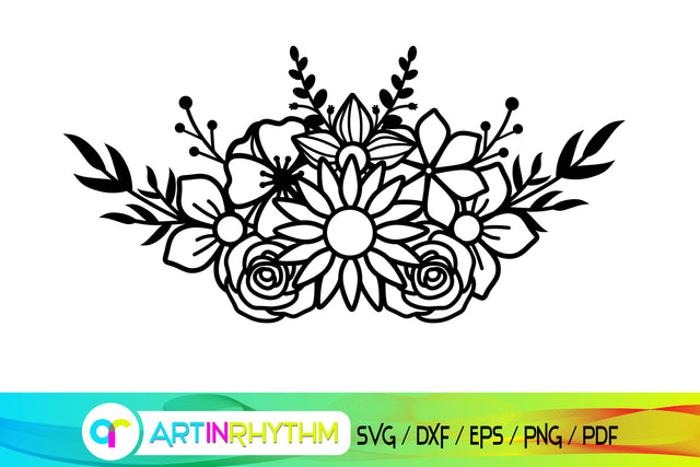 flower svg, floral svg SVG Artinrhythm shop 