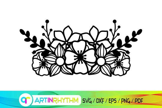 flower svg, floral svg SVG Artinrhythm shop 