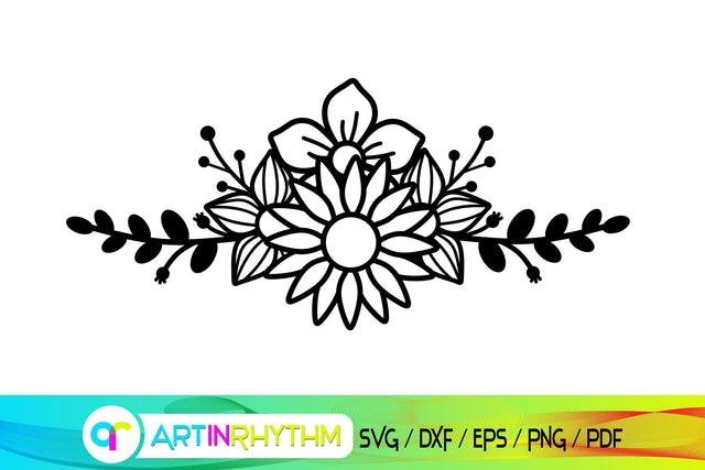 flower svg, floral svg SVG Artinrhythm shop 