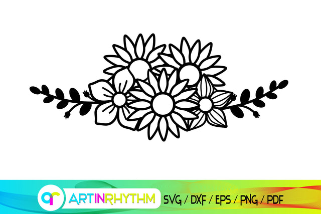 flower svg, floral svg SVG Artinrhythm shop 