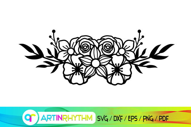 flower svg, floral svg SVG Artinrhythm shop 