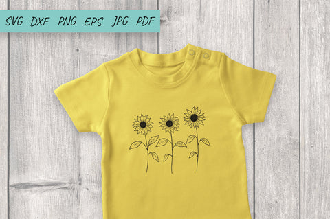 Flower svg, Sunflower svg, wildflower svg, cut file SVG Irina Ostapenko 