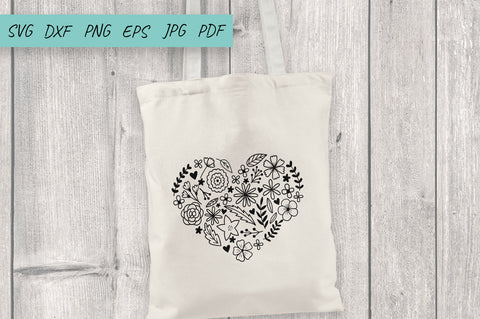 Flower svg, Valentines Day Svg, Heart Flower, Heart SVG SVG Irina Ostapenko 