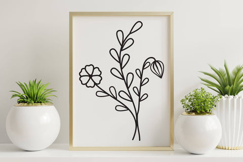 Flower SVG - Wildflower Clipart - Floral SVG SVG CraftLabSVG 