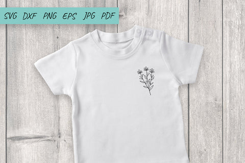 Flower svg, Wildflower svg bundle, Field flower Cute flowers SVG Irina Ostapenko 