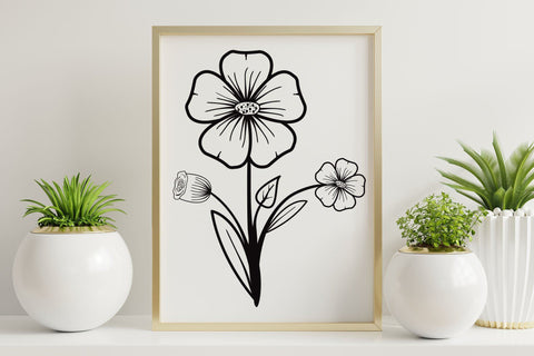 Flower SVG, Wildflower SVG, Floral Clipart SVG CraftLabSVG 