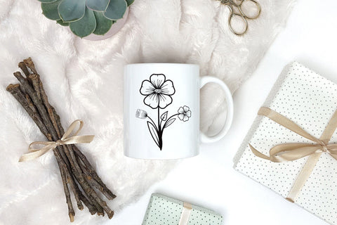 Flower SVG, Wildflower SVG, Floral Clipart SVG CraftLabSVG 