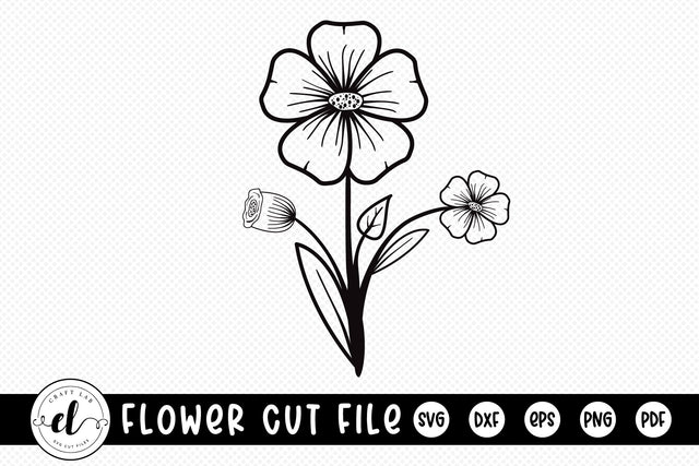 Flower SVG, Wildflower SVG, Floral Clipart SVG CraftLabSVG 