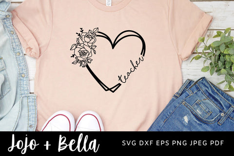 Flower teacher DUO SVG, Wild Flowers, Teachers Plant Seeds That Grow Forever 16oz Glass Can Cutfile, Svg Dxf Png Files Digital Download, SVG SVG Jojo&Bella 