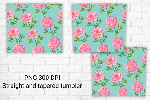 Flower tumbler design | Pink flower tumbler sublimation Sublimation Svetana Studio 