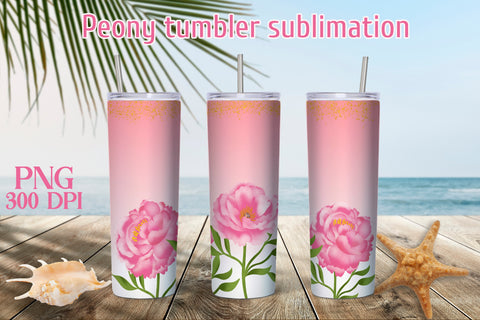 Flower tumbler design | Pink flower tumbler sublimation Sublimation Svetana Studio 