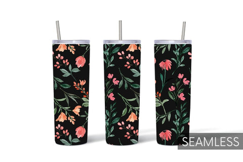 Flower Tumbler Sublimation Sublimation SvgOcean 