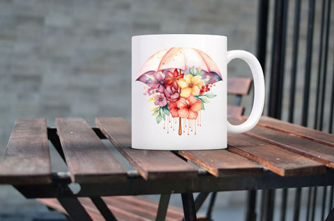 Flower Umbrella Watercolor Sublimation Sublimation Regulrcrative 