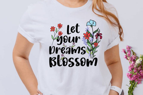Flower with Inspirational Sublimation Bundle Sublimation Regulrcrative 
