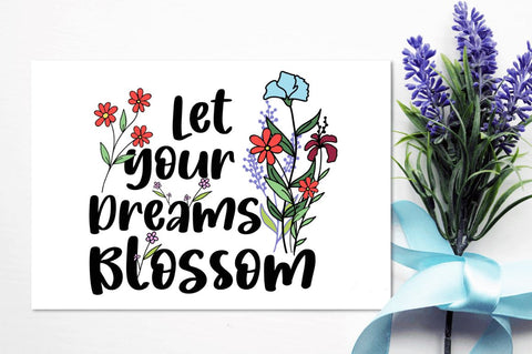 Flower with Inspirational Sublimation Bundle Sublimation Regulrcrative 