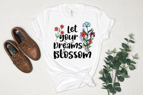 Flower with Inspirational Sublimation Bundle Sublimation Regulrcrative 